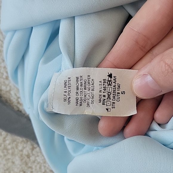 Maxi Floral Dress Lined S Cold Shoulder - Picture 6 of 6